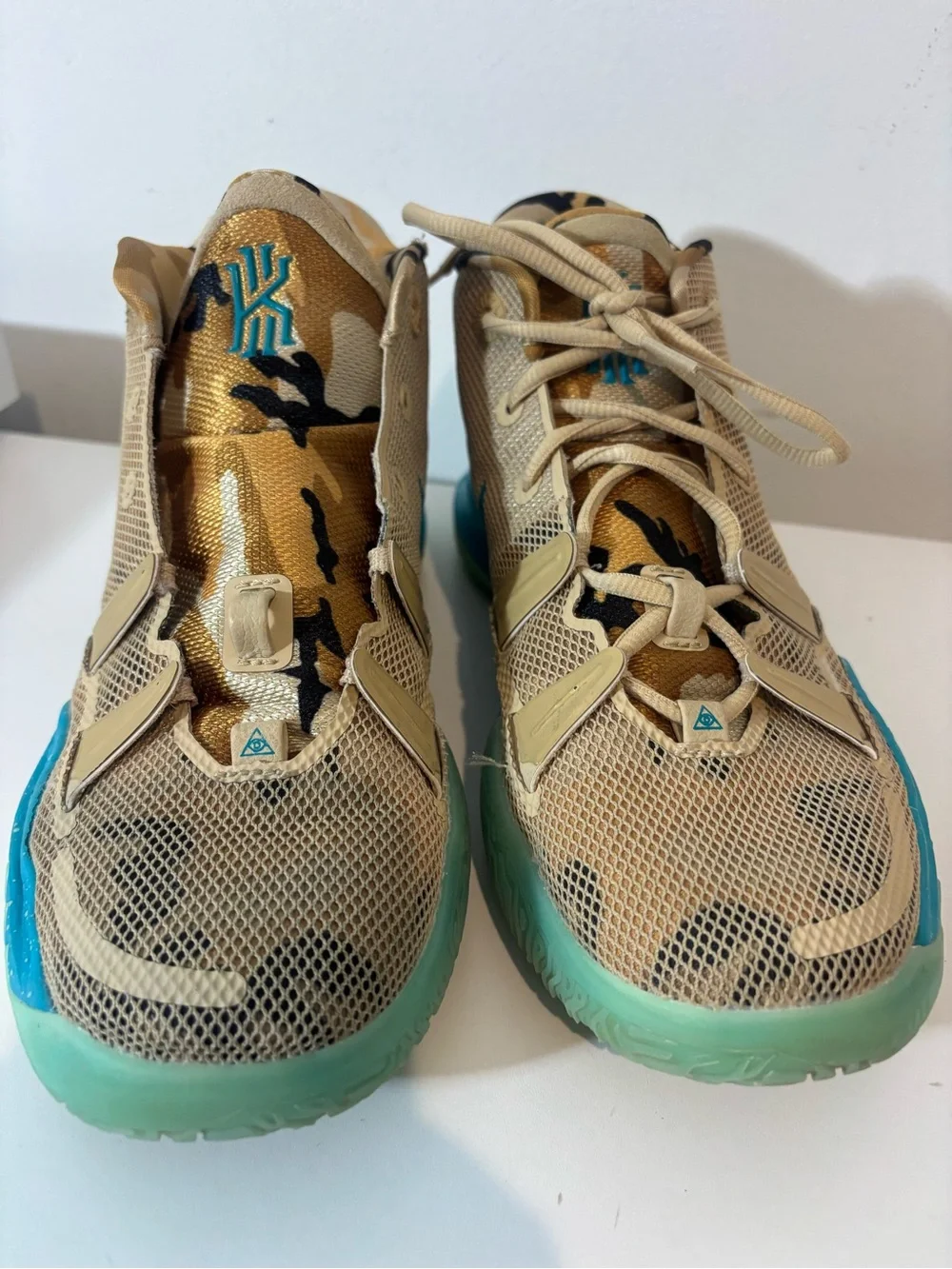 Nike Kyrie 7 Ripple Grain Youth Size 6 Tan Sneakers Basketball Shoes Casual